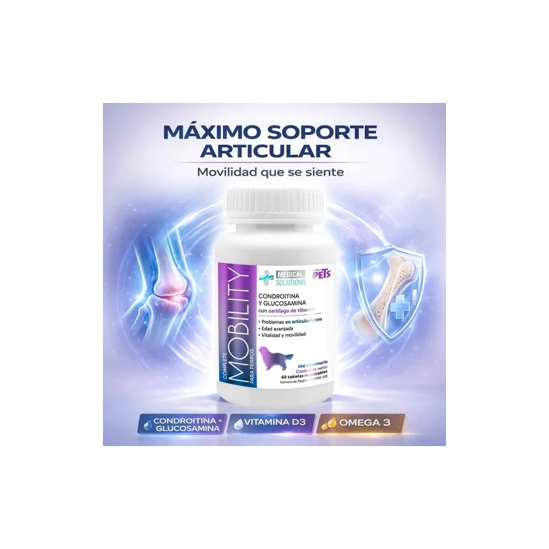 Complete Mobility Perros C/condroitina Y Glucosamina 60 Tab