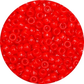 Iooleem Pony Beads(1000pcs Red Pony Beads), Beads for Jewelry Making, Crafts, Beading Supplies, Arts & Crafts Materials for Jewelry Making.