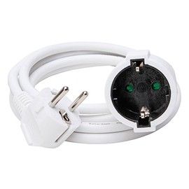 Kopp 143101015 CEE 7/4 Extension Lead White 2 m
