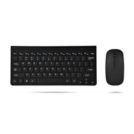 VBESTLIFE Tastatur und Maus Sets, 2,4 GHz Wireless Mouse, wasserdichte Tastatur und Maus für Desktop/Laptop(schwarz)