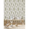 Illustrated Evergreen Forest Peel and Stick Wallpaper (Single Sheet -