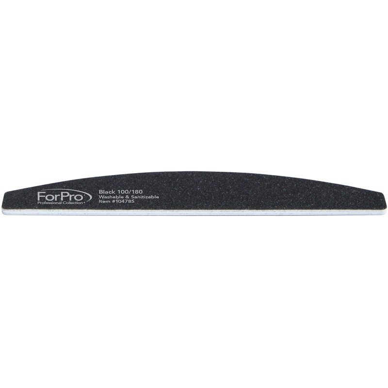 ForPro 12ct Half Moon Foam Boards, 7Lx1.1W in, Black, Double-Sided