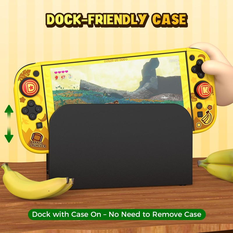 IINE Dockable Protective Case for Switch 2, Hard Shell Case