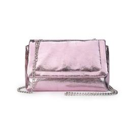 Gladdon Small Clutch Bag for Women with Detachable Chain Strap Soft Shiny Leather Cross Body Shoulder Handbag for Party Daily Use