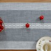 NEWISHER Braided Striped Table Runner Rustic Embroidery Coffee Table Runners