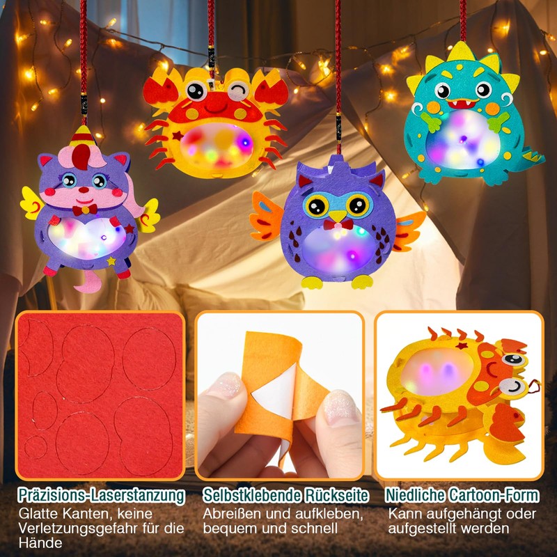 Lantern Craft Set for Children, 4 Pieces, Lantern St Martin
