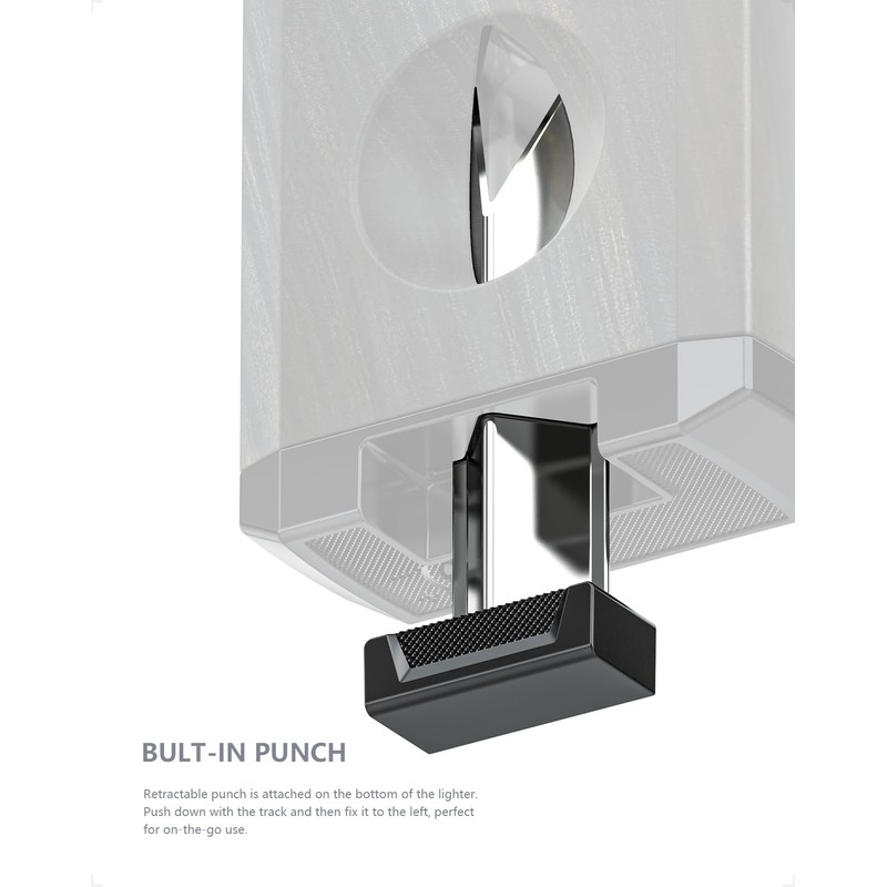 Torch Lighter Butane Refillable, Double Jet Flame Torch Lighter, All-in-One