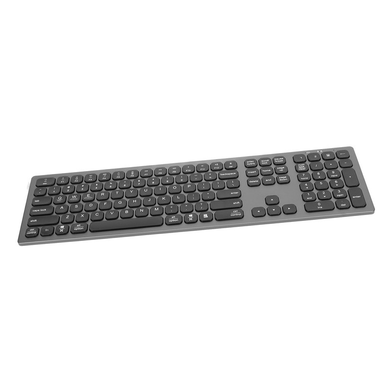 Bluetooth Keyboard with Numeric Keypad Skid Resistance Pads 110 Keys