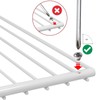 SPARES2GO Fridge Shelf compatible with Fridgemaster Refrigerator Freezer Adjustable White