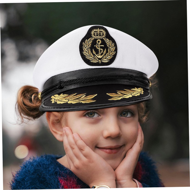 STOBAZA 1 Piece Hat Navy Costume Cap Hat Admiral Captain