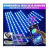 PUNKZZ Juego De 12 Tiras Luces Rgb Led Para Motocicleta