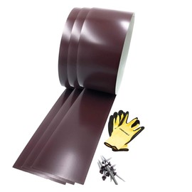EAGLE 1: 26 Gauge General Use or Roofing Flashing Rolls (3 Pack) - DIY or Contractors (Ten FT in Length, Multiple Sizes in Listing) (Burgundy, 6in. x 10ft.)
