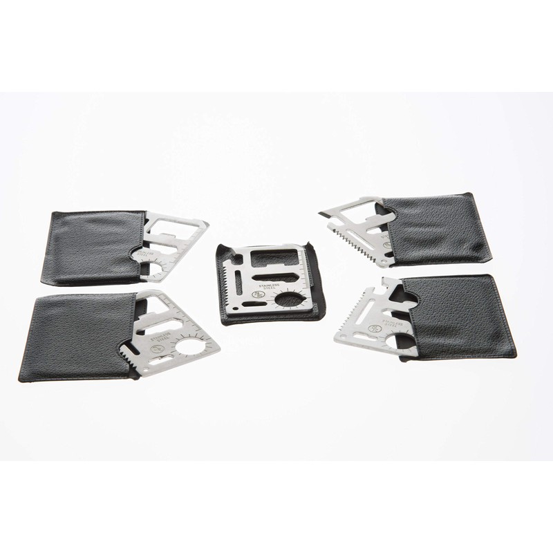 SE 11-Function Stainless Steel Survival Pocket Tools (Pack of 5)