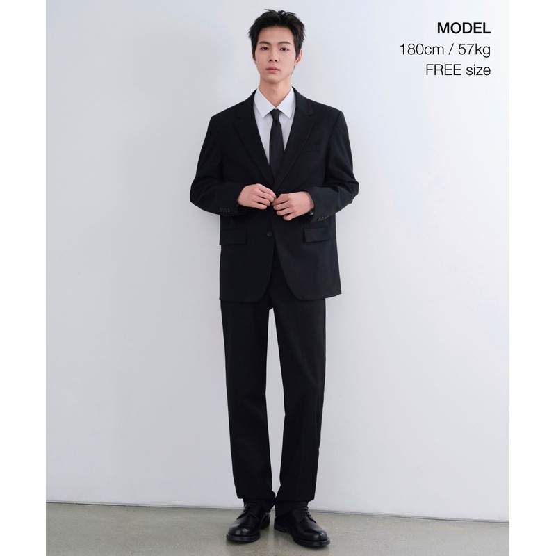 Musinsa Standard Silk Solid Tie [Dark Gray]