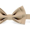 Beige Suspenders & Beige Bow Tie - Size: Adult (up