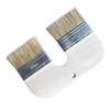 4-Inch Natural Bristle Limewash Brush – U-Shaped Double Bristle for