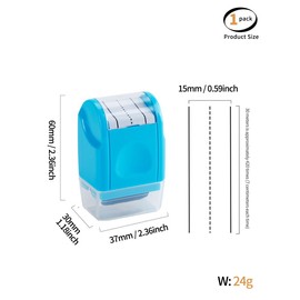 uvbwsBlue Handwriting line Stamp Roller, Handwriting line Stamp, Teacher Children's Kindergarten Handwriting Practice Tool