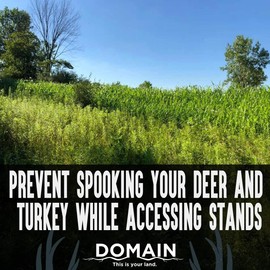 Domain Outdoor Incognito Deer Plot Seed, 1/4 Acre, Create Concealment to and from Stand or Plot, Designed to Grow Tall and Withstand Elements, Fast Growing