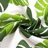 BROSHAN White and Green Curtains for Bedroom,Tropical Plant Leaf Window