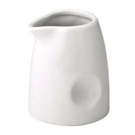 Utopia Anton Black Pinched Milk Jug 2oz / 60ml - China Milk Tot, Creamer, Tea & Coffee Service