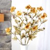 Factory Direct Craft Artificial Golden Green Cosmos Bundle for Floral