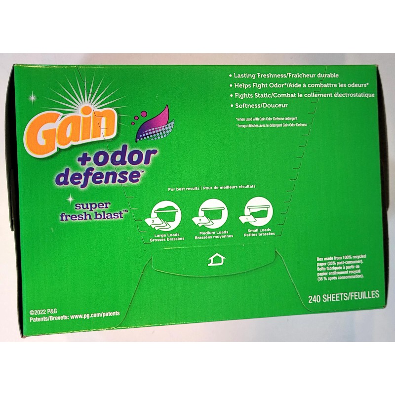 Gain 2 - Gain Odor Defense Super Fresh Blast Fabric