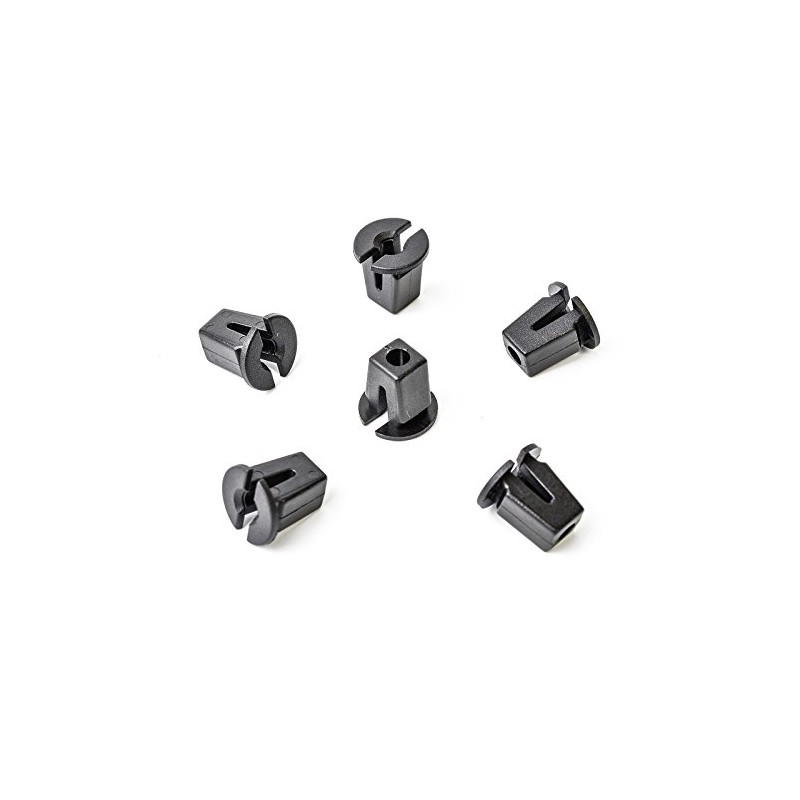 CL-0098 Universal Expansion Nut Clips Black Pack of 20