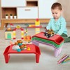 6 Pack Lap Table Tray Portable Activity Table with Side