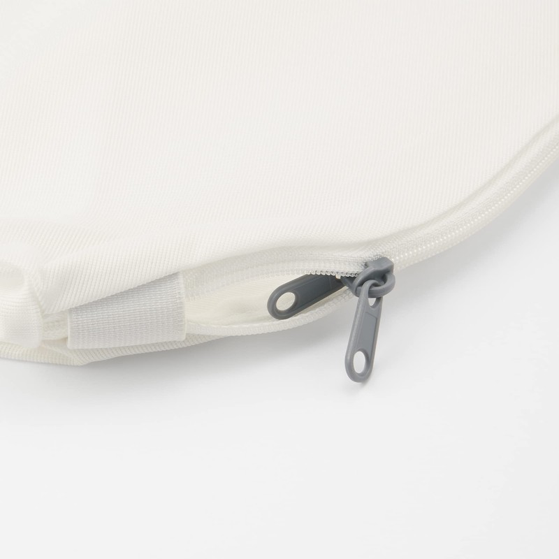 MUJI 44593561 Polyester Double-Sided Washing Net, Round/Small/Approx. 14.4 x 9.8