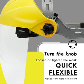 CCLIFE Transparent Adjustable Protective Face Shield with PC Visor and Adjustable Headband Ideal for Welding, Metal Cutting and Splash and Forehead Protection