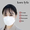 [10 PCS] 25% LARGER KF94 Face Mask - X-LARGE WHITE