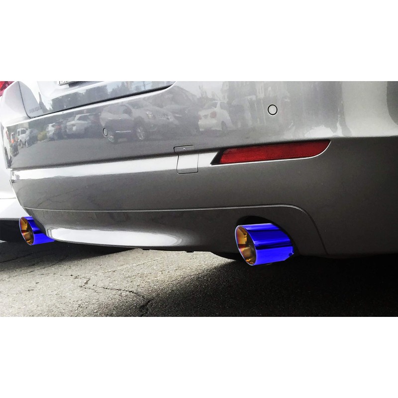 NETAMI 2.25" to 3.5" Exhaust Tip Stainless Steel Double Wall