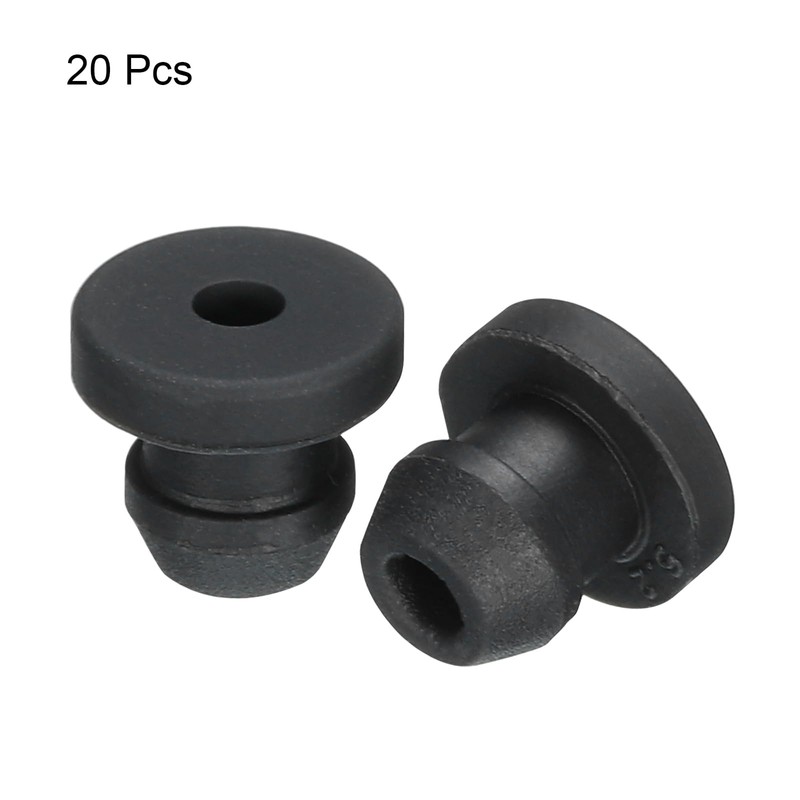 QUARKZMAN Pack of 20 Snap Rubber Grommet Connectors Mounting Diameter