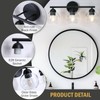 Wynterhaven 3 Light Bathroom Vanity Light, Black Vanity Light with