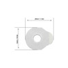 1000pcs roll Eyeglass Lens Double Sided Tape Protection Sticker Lens