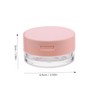 Mikinona Reusable Plastic Makeup Powder Box 2pcs Loose Powder Container