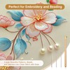 BRBASAP Tambour Embroidery Hook Needle Kit Beading Tool with 3