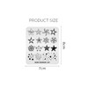 KADS Nail Art Stamping Plates Star Pattern Fashion Stamping Templates