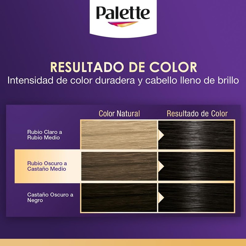 Palette Tinte para cabello color creme, negro 1-0