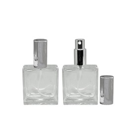 Perfume Studio Empty Perfume Spray Atomizer Bottle - Clear Durable Glass (Set of 2 Bottles, 1.7 Oz Each)