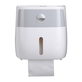 Double Layer Toilet Paper Storage Box Adhesive Wall Mounted Tissue Box Multifunction Toilet Paper Holder with Drawer
