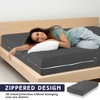 HunnmingRe Zippered Mattress Fitted Protector Deep Mattress Encasement Soft Zipper