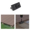 Muzata 1200PCS Hidden Deck Fasteners Composite Universal Polypropylene Fasteners for