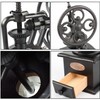 Coffee Grinder,Wooden Coffee Bean Grinder Manual Coffee Grinder Roller, Antique