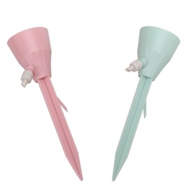 Caylingdee 2PCS Plant Watering Globes Plastic Plant Automatic Waterer Bulbs Flower Self Feeder Waterer Planter Devices for Indoor and Outdoor Plants While Away on Vacation