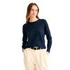 NAADAM Women's Original Cashmere Crewneck Sweater, Navy, Medium