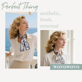 3PCS Purse Scarves for Women – Boho Twill Skinny Neck Scarves, Multifunctional Hair Bands & Fashion Handbag Accessories, Gift Set