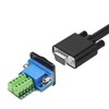 QIANRENON VGA DB15 Panel Mount Adapter VGA DB15 Female to