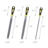 CMENINCY Metal File Set,10 Inch, High Carbon Steel Double Cut,Includes