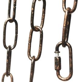 CUFEAL 6ft Aged Bronze Finish Lighting Chain Industrial Style Deco Chain (4mm)